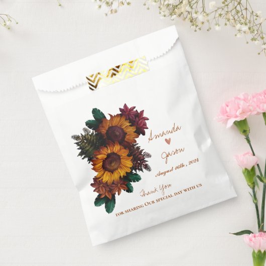 Rustieke bloemenbruid bruidegom dank u bruiloft bedankzakje (Gezegeld)