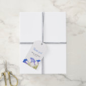 Rustieke bloemenbruiloft dank u gunst cadeau Label Cadeaulabel (Met Touw)