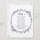 Rustieke bloemenbruiloft. Landkaart voor kraftzitt Kaart (Voorkant)