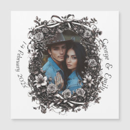 Rustieke bloemenbruiloft, sepia.