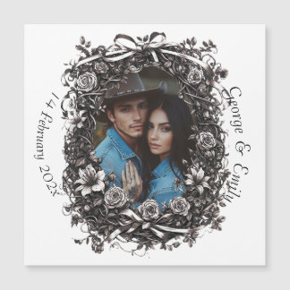 Rustieke bloemenbruiloft, sepia.