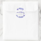 rustieke bloemenbruiloft Sticker (Tas)