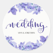  rustieke bloemenbruiloft Sticker (Voorkant)