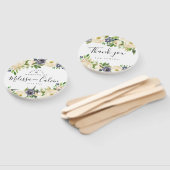 Rustieke bloemenbruiloft Welkom Hand Fan Handwaaier (Niet-gemonteerd)