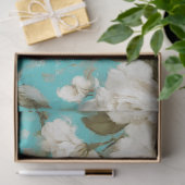 rustieke bloemendecoupage tissuepapier (Geschenk)