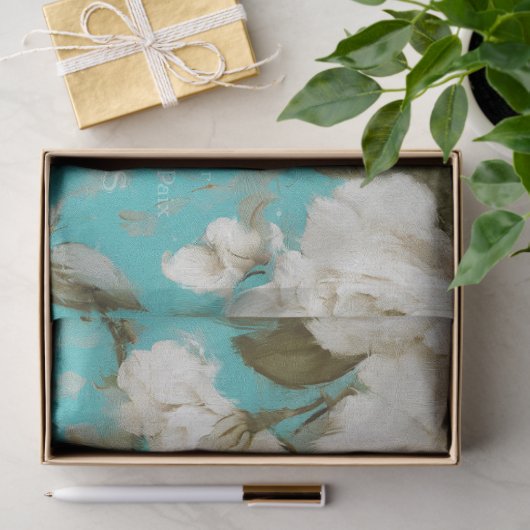  rustieke bloemendecoupage tissuepapier (Geschenk)