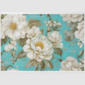 rustieke bloemendecoupage tissuepapier (Voorkant)