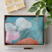 rustieke bloemendecoupage tissuepapier (Geschenk)