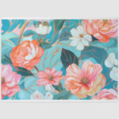 rustieke bloemendecoupage tissuepapier (Voorkant)