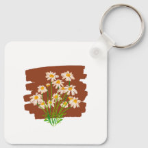 Rustieke bloemendesign op bruine achtergrond