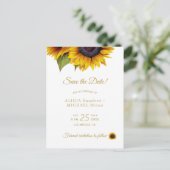 Rustieke bloemenfoto sla de trouwdatum op aankondigingskaart (Staand voorkant)