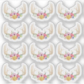 Rustieke Bloemengewei Pastel Waterverf Planner Sticker (Voorkant)