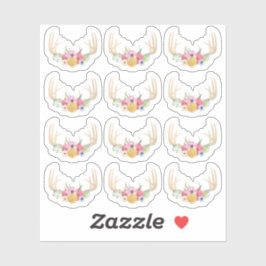 Rustieke Bloemengewei Pastel Waterverf Planner Sticker