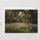 Rustieke Bloemengeweld Betoverd Bos Boom Bruiloft Kaart (Achterkant)