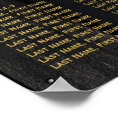 Rustieke bloemenhouten lichten bruiloft zithoek gr poster (Hoek)