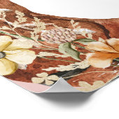 Rustieke Bloemenlaarzen en Brunch Vrijgezellenfees Poster (Hoek)