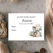 Rustieke Bloemenlaarzen Vrijgezellenfeest bruiloft Informatiekaartje