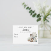 Rustieke Bloemenlaarzen Vrijgezellenfeest bruiloft Informatiekaartje (Staand voorkant)