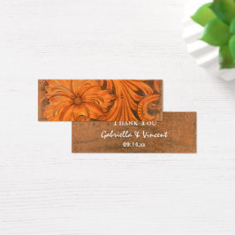 Rustieke bloemenland Westerne bruiloft gunst Label Mini Visitekaartjes