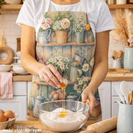 Rustieke Bloemenmarkt – Vintage Cottagecore Schort