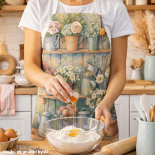 Rustieke Bloemenmarkt – Vintage Cottagecore Schort