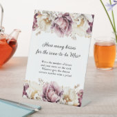 Rustieke bloemenovervloed hoeveel kussen spel reclamebord met voetstuk (Insitu)