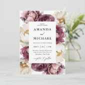 Rustieke bloemenovervloed Romantische Bloemen Kaart (Staand voorkant)