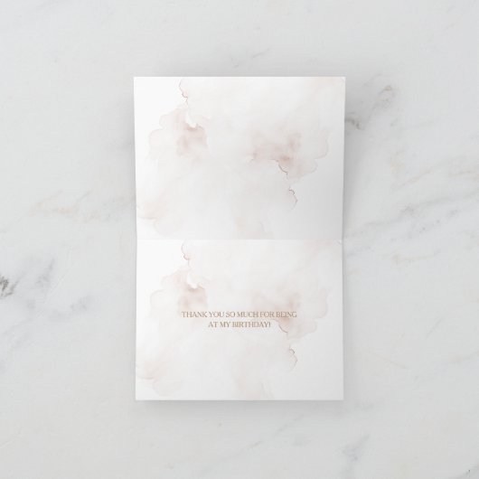 Rustieke bloemenpampa's zijn niet prachtig gevouwe bedankkaart (Binnen)