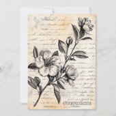 Rustieke Bloemenschets met Kalligrafie - Leeftijd  (Voorkant)