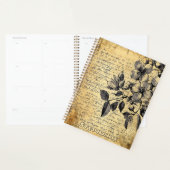 Rustieke Bloemenschets met Kalligrafie - Leeftijd Planner (Display)