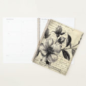 Rustieke bloemenschets met kalligrafie - Verweerd  Planner (Display)