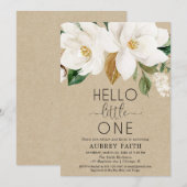 Rustieke bloemenslok en zie, herfst kraft ontmoete kaart (Voorkant / Achterkant)