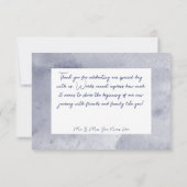 Rustieke Bloemenstrand Nautische bruiloft Bedankkaart (Achterkant)