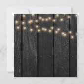 Rustieke bloementuin schuur hout bruiloft kaart (Achterkant)