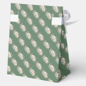 Rustieke bloemetjes baby shower bedankdoosjes (Achterkant)