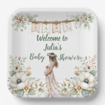 Rustieke bloemetjes baby shower