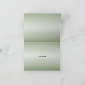 Rustieke bloemgroen eucalyptusbladeren bedankkaart (Binnen)