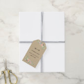 Rustieke bloemige boho bedankkaartjes voor trouwca cadeaulabel (Met Touw)