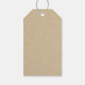 Rustieke bloemige boho bedankkaartjes voor trouwca cadeaulabel (Achterkant)