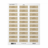 Rustieke bloemige Boho bruiloft adreslabel Etiket (Full Sheet)
