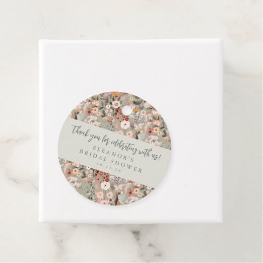 Rustieke Bloemige Boho Bruiloft Feest Dank Je Bedankjes Labels (In situ)