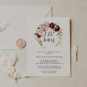 Rustieke bloemige botanische 'I Do' BBQ-verbinteni Kaart