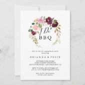 Rustieke bloemige botanische 'I Do' BBQ-verbinteni Kaart (Voorkant)