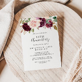 Rustieke bloemige gebloei 50ste huwelijksverjaarda kaart