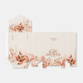 Rustieke bloemige herfst baby shower bedankdoosjes (Uitgevouwen)