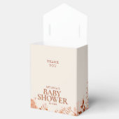 Rustieke bloemige herfst baby shower bedankdoosjes (Geopend)