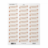 Rustieke bloemige herfst bruiloft retouradres etiket (Full Sheet)
