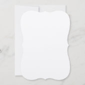 Rustieke bloemige minimalistische bruidsshower kaart (Achterkant)