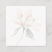 Rustieke bloemige neutrale elegante receptie informatiekaartje (Achterkant)