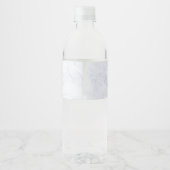 Rustieke bloemige trouwmarmer waterfles etiket (Achterkant)